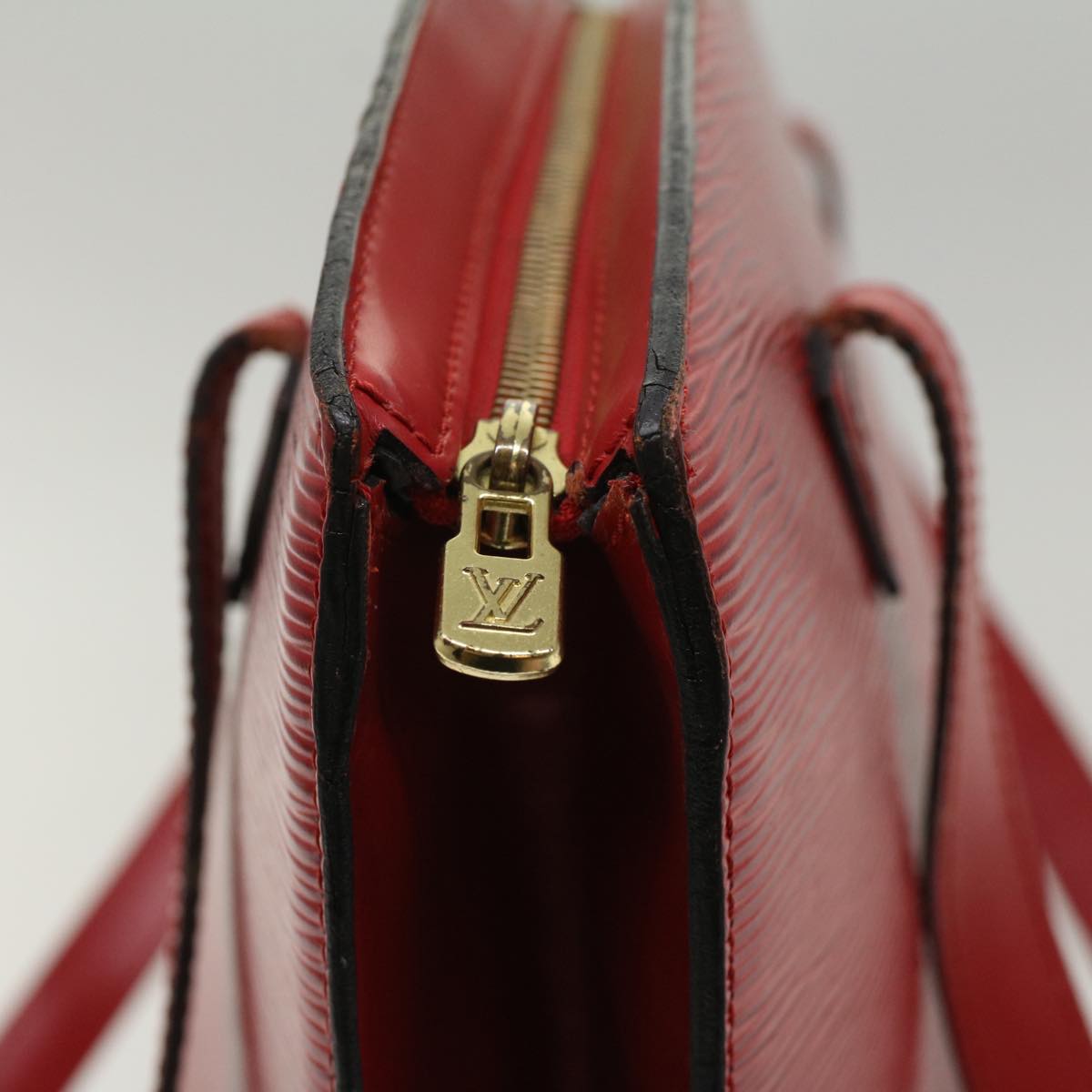 LOUIS VUITTON Epi Saint Jacques Shopping Shoulder Bag Red M52277 Auth ar10037B