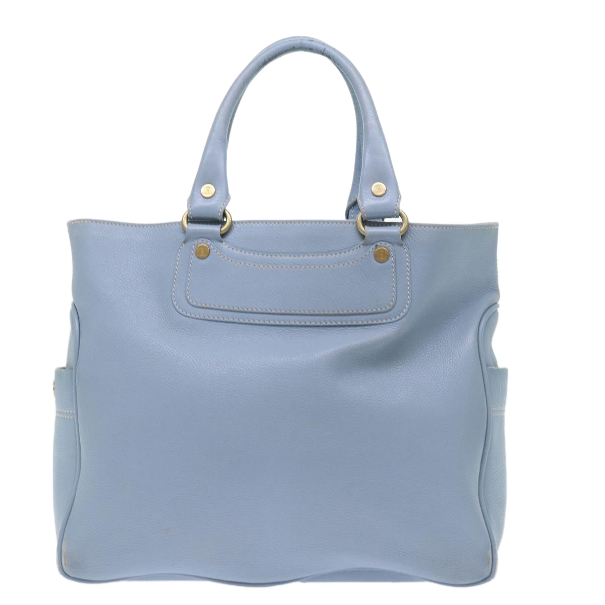 CELINE Boogie Bag Hand Bag Leather Blue Auth ar10054B - 0