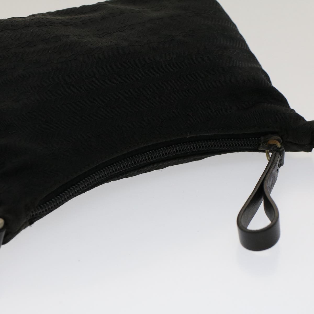 PRADA Shoulder Bag Nylon Black Auth ar10070