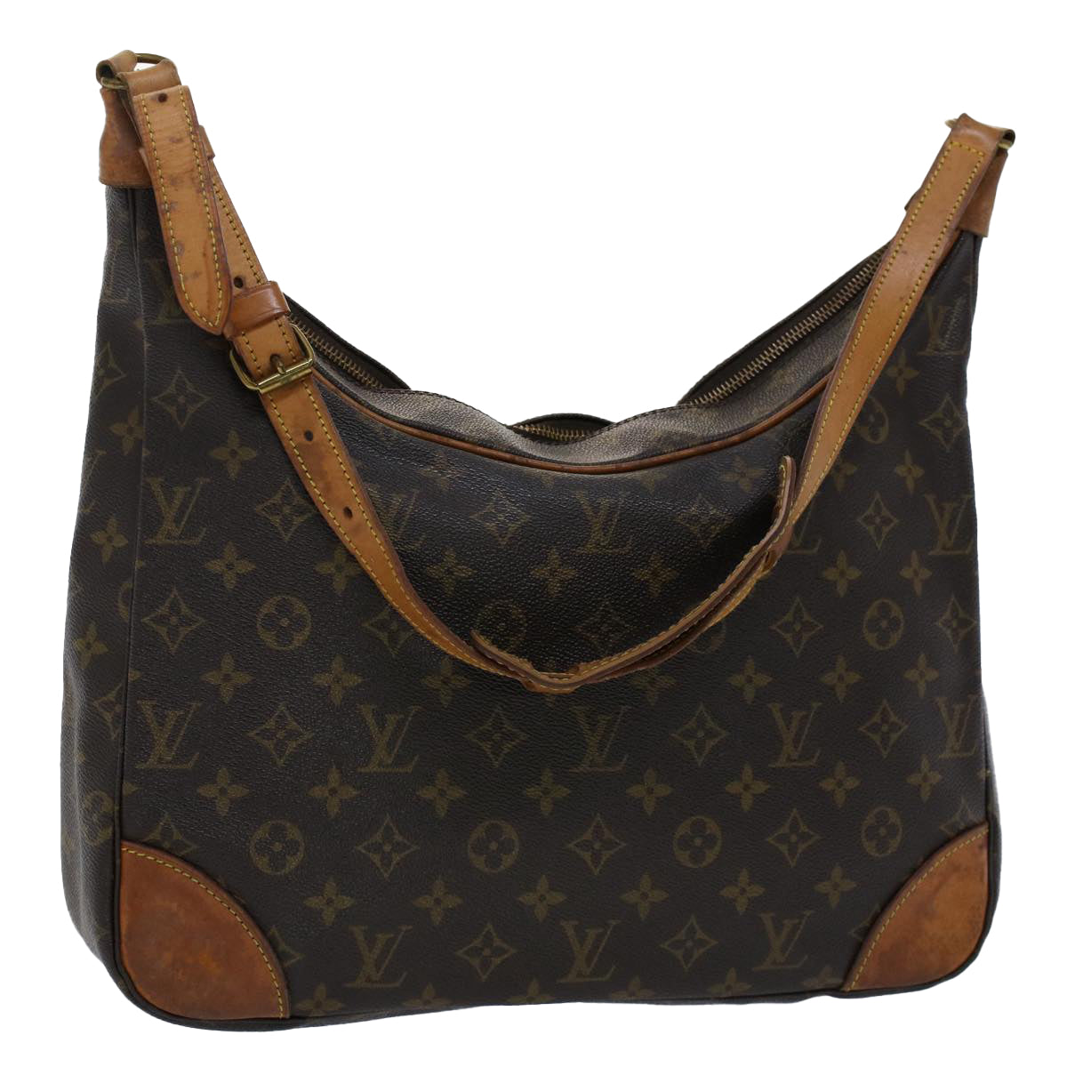 LOUIS VUITTON Monogram Boulogne 35 Shoulder Bag M51260 LV Auth ar10074