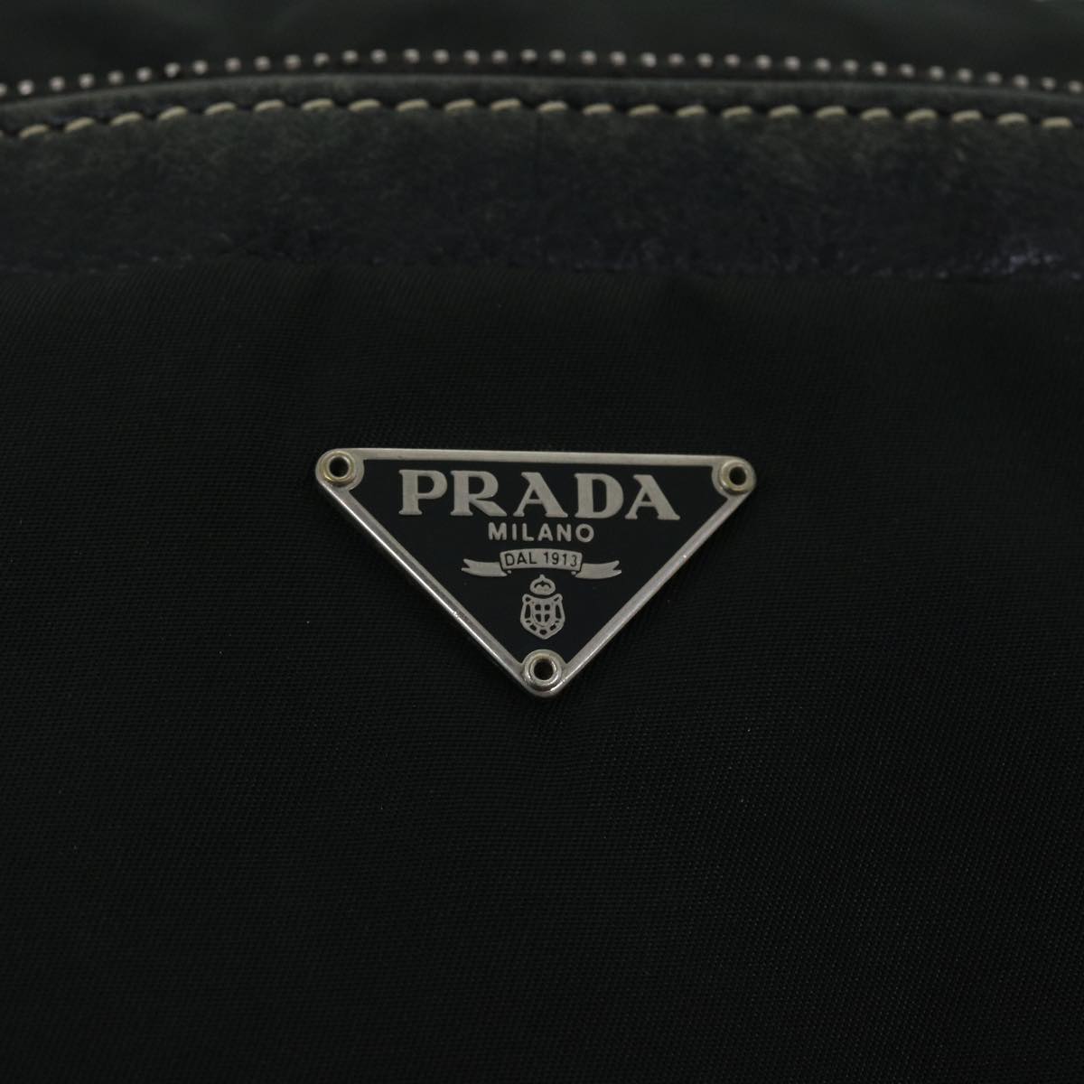 PRADA Shoulder Bag Nylon Black Auth ar10089