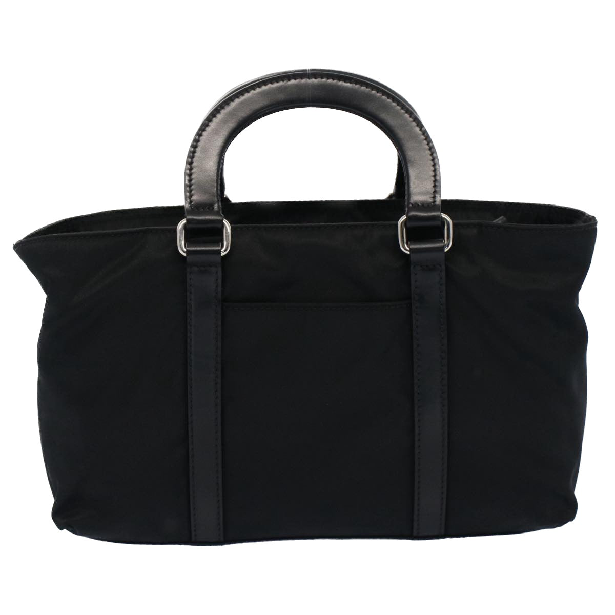 PRADA Hand Bag Nylon 2way Black Auth ar10090