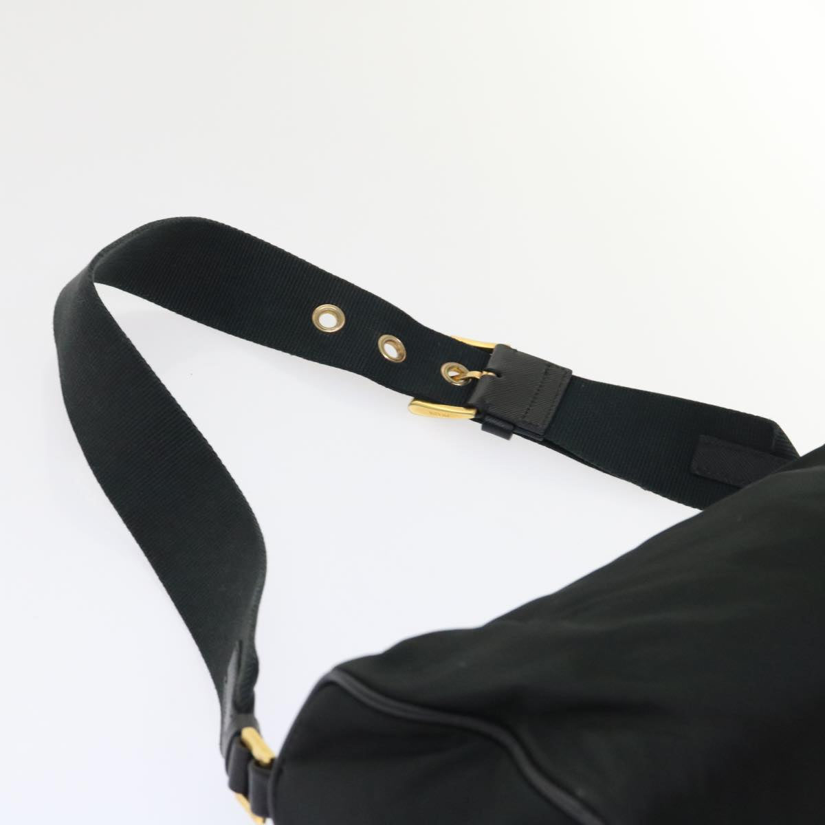PRADA Shoulder Bag Nylon Black Auth ar10096