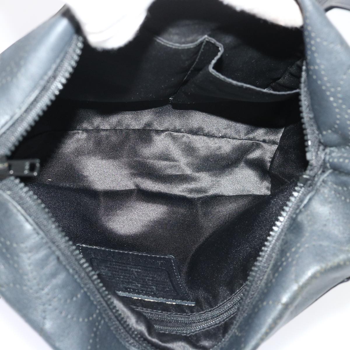 Coach Shoulder Bag Leather 5Set White Black Auth ar10118