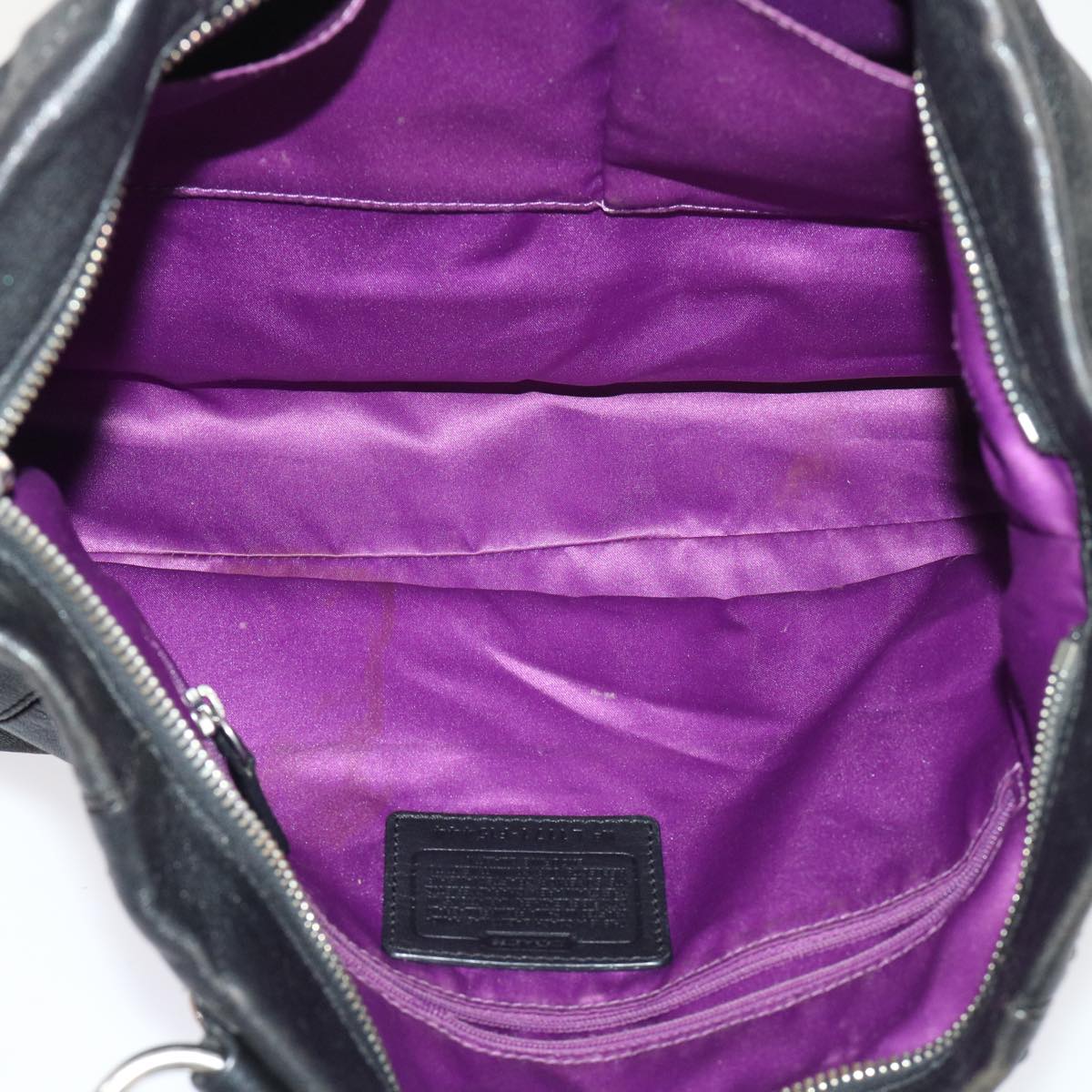 Coach Shoulder Bag Leather 5Set Beige Black Brown Auth ar10119