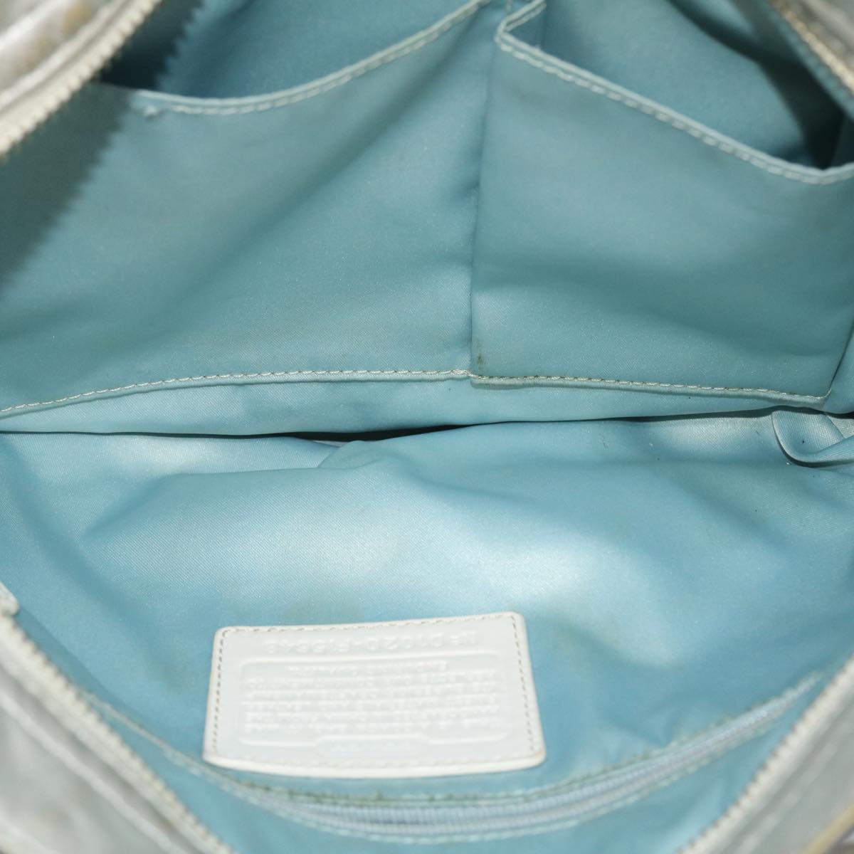 Coach Signature Shoulder Bag Canvas 5Set Beige Wine Red blue Auth ar10129