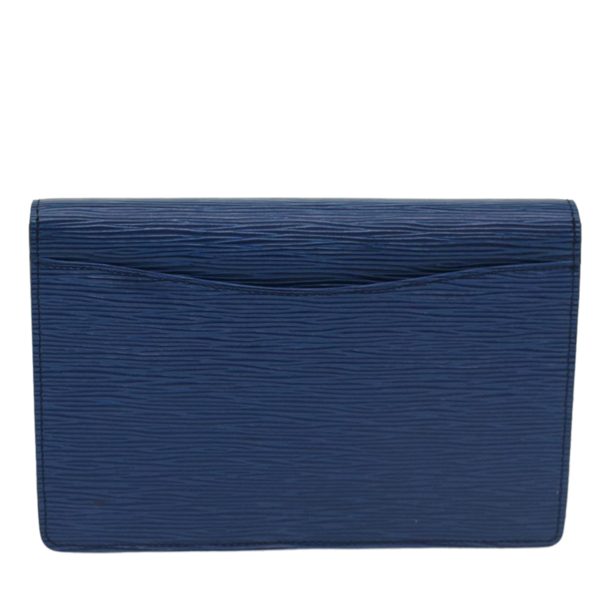 LOUIS VUITTON Epi Montaigne 23 Clutch Bag Blue M52665 LV Auth ar10136B