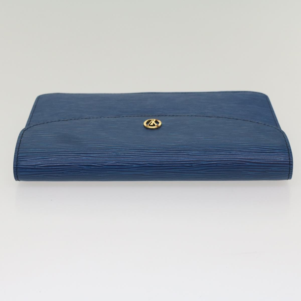 LOUIS VUITTON Epi Montaigne 23 Clutch Bag Blue M52665 LV Auth ar10136B