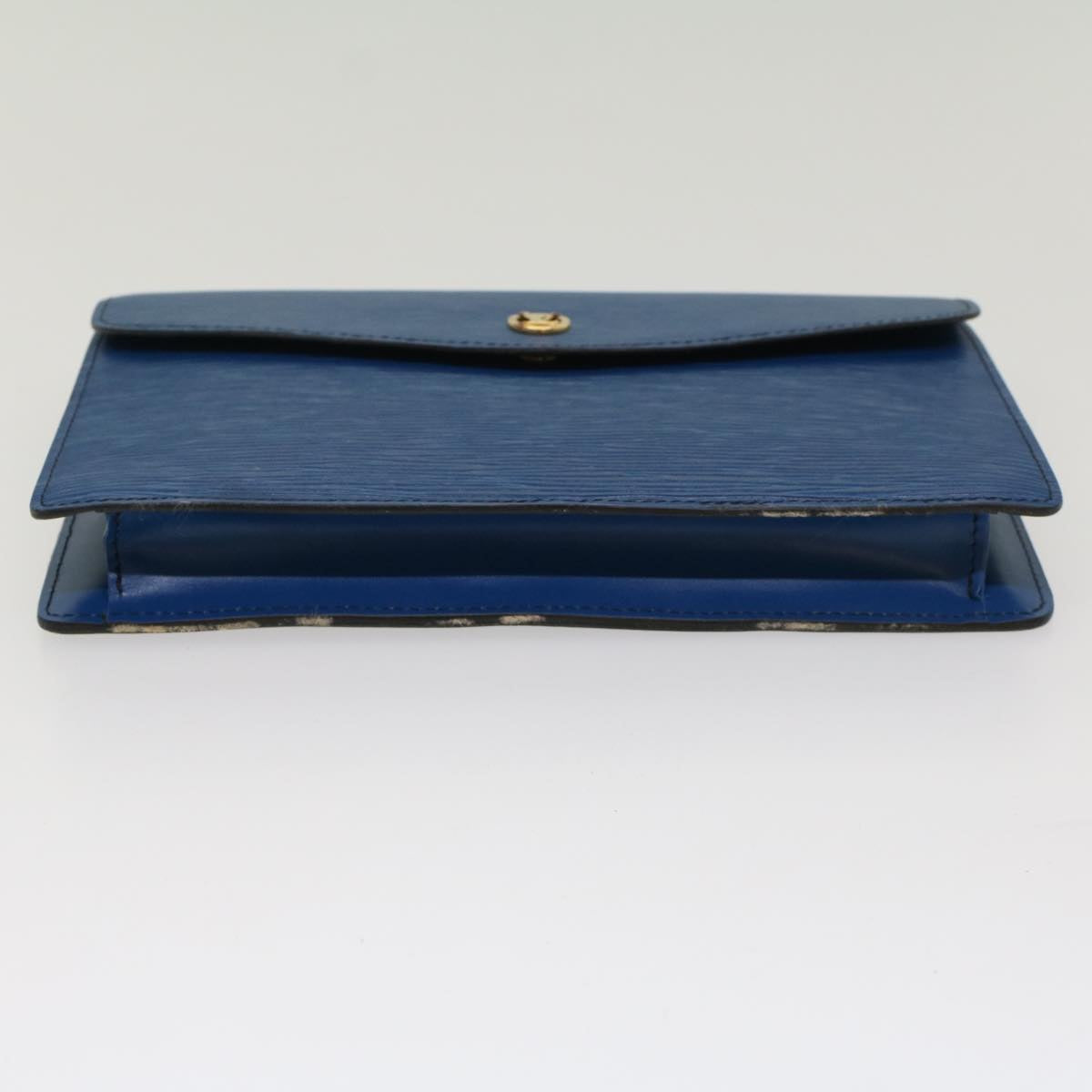 LOUIS VUITTON Epi Montaigne 23 Clutch Bag Blue M52665 LV Auth ar10136B