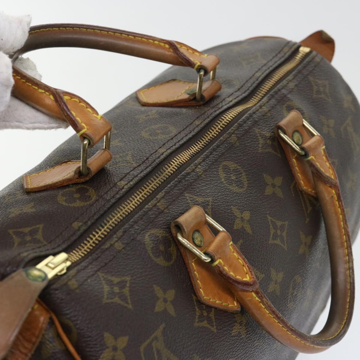 LOUIS VUITTON Monogram Speedy 30 Hand Bag M41526 LV Auth ar10137B