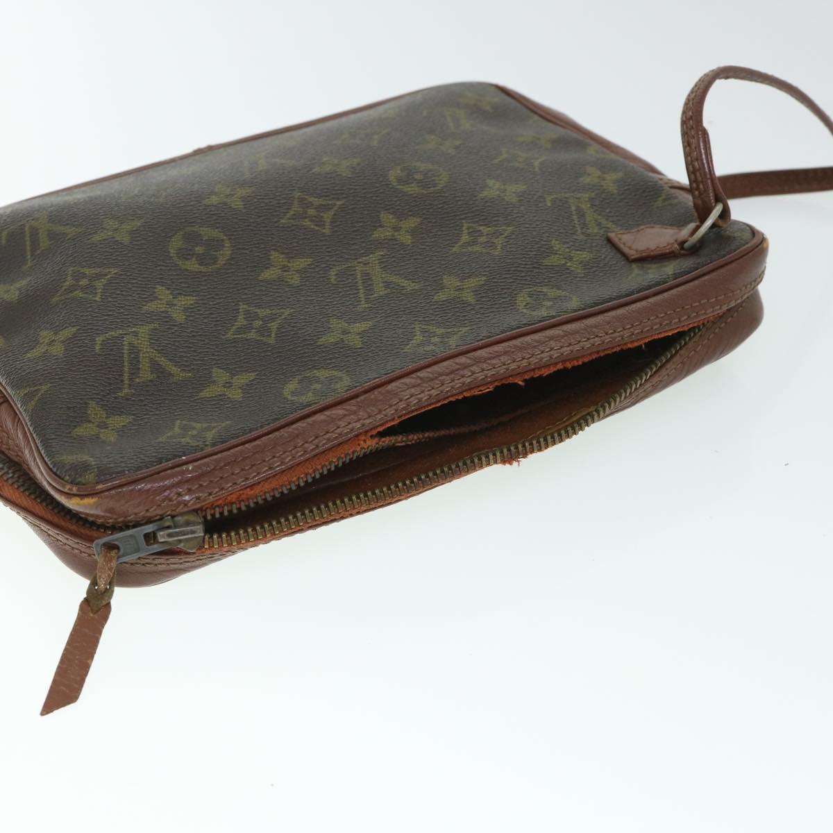 LOUIS VUITTON Monogram Pochette Sports Clutch Bag No.183 LV Auth ar10140B