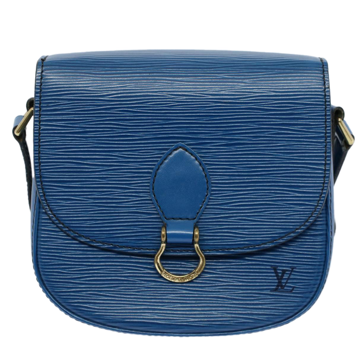 LOUIS VUITTON Epi Mini Saint Cloud Shoulder Bag Blue M52215 LV Auth ar10141B