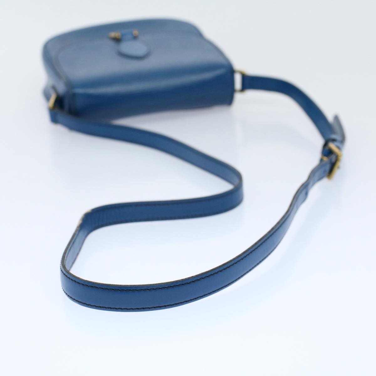 LOUIS VUITTON Epi Mini Saint Cloud Shoulder Bag Blue M52215 LV Auth ar10141B