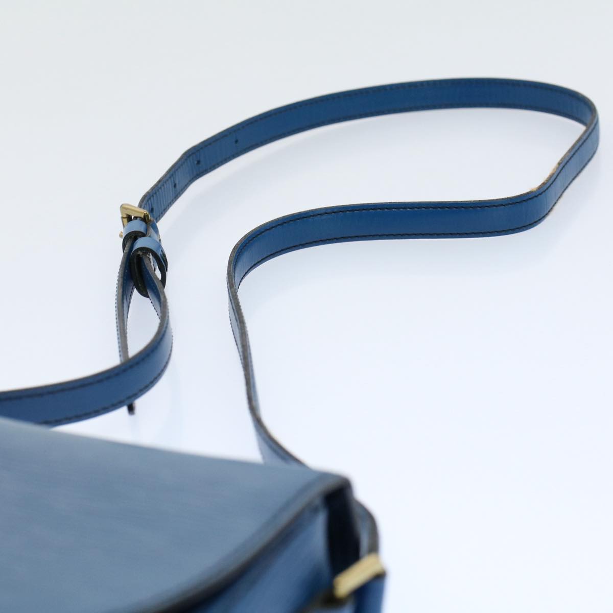 LOUIS VUITTON Epi Mini Saint Cloud Shoulder Bag Blue M52215 LV Auth ar10141B