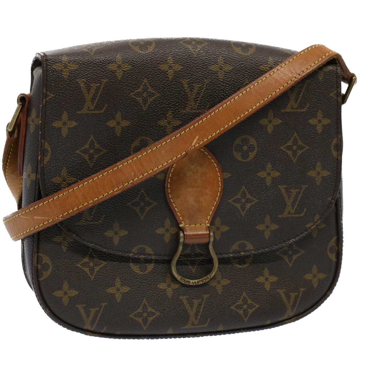 LOUIS VUITTON Monogram Saint Cloud GM Shoulder Bag M51242 LV Auth ar10145B