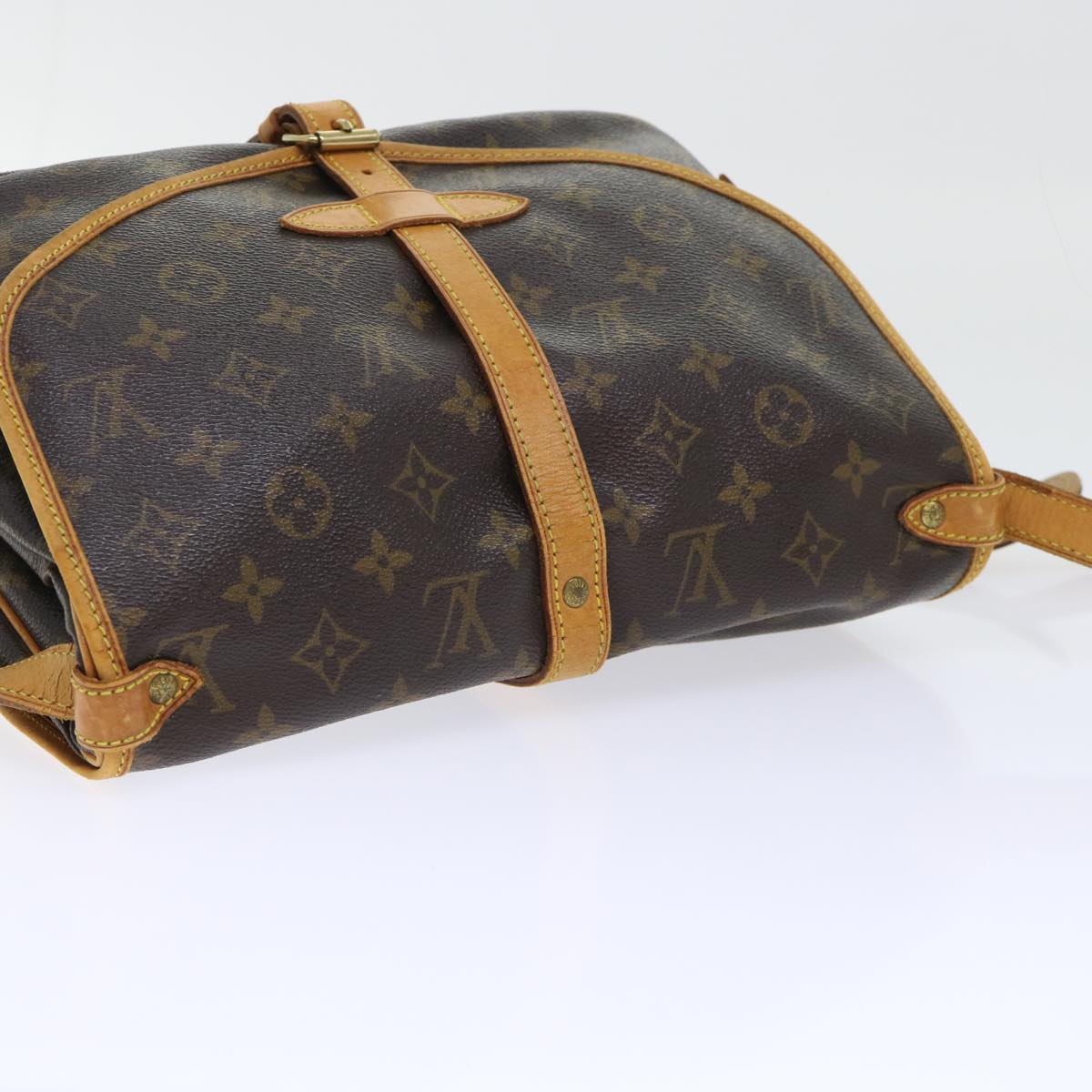 LOUIS VUITTON Monogram Saumur 30 Shoulder Bag M42256 LV Auth ar10160B