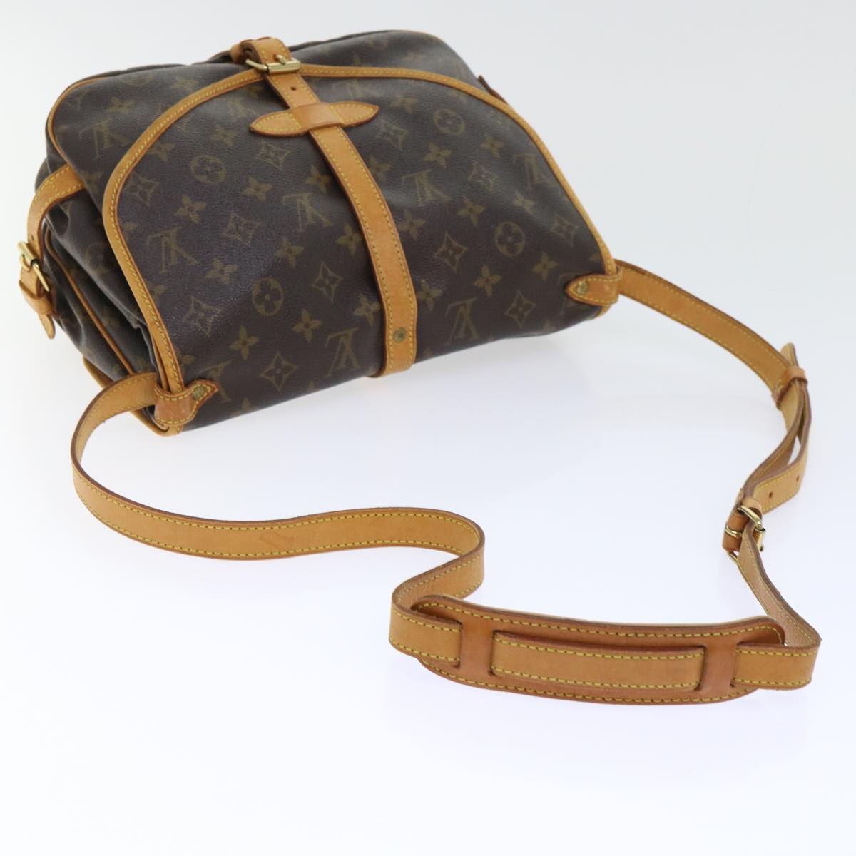 LOUIS VUITTON Monogram Saumur 30 Shoulder Bag M42256 LV Auth ar10160B