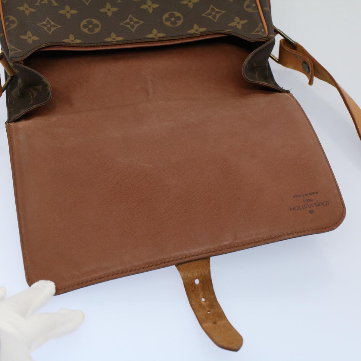 LOUIS VUITTON Monogram Cartouchiere GM Shoulder Bag M51252 LV Auth ar10161B