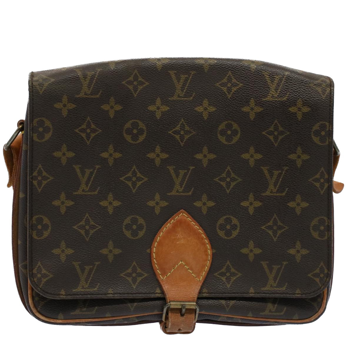 LOUIS VUITTON Monogram Cartouchiere GM Shoulder Bag M51252 LV Auth ar10161B