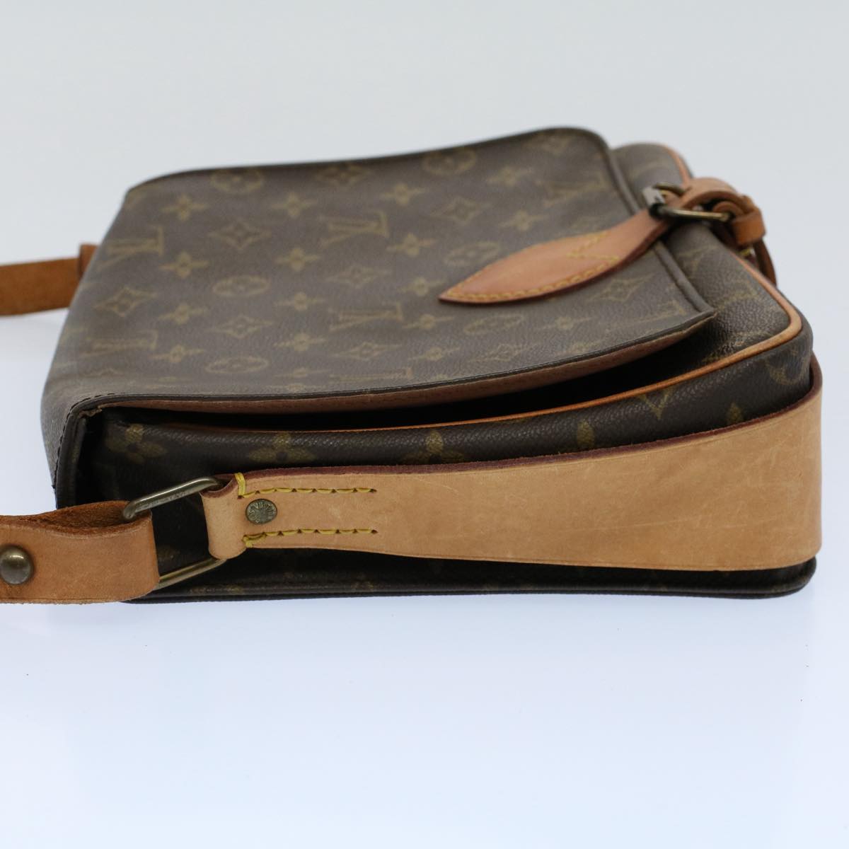 LOUIS VUITTON Monogram Cartouchiere GM Shoulder Bag M51252 LV Auth ar10161B