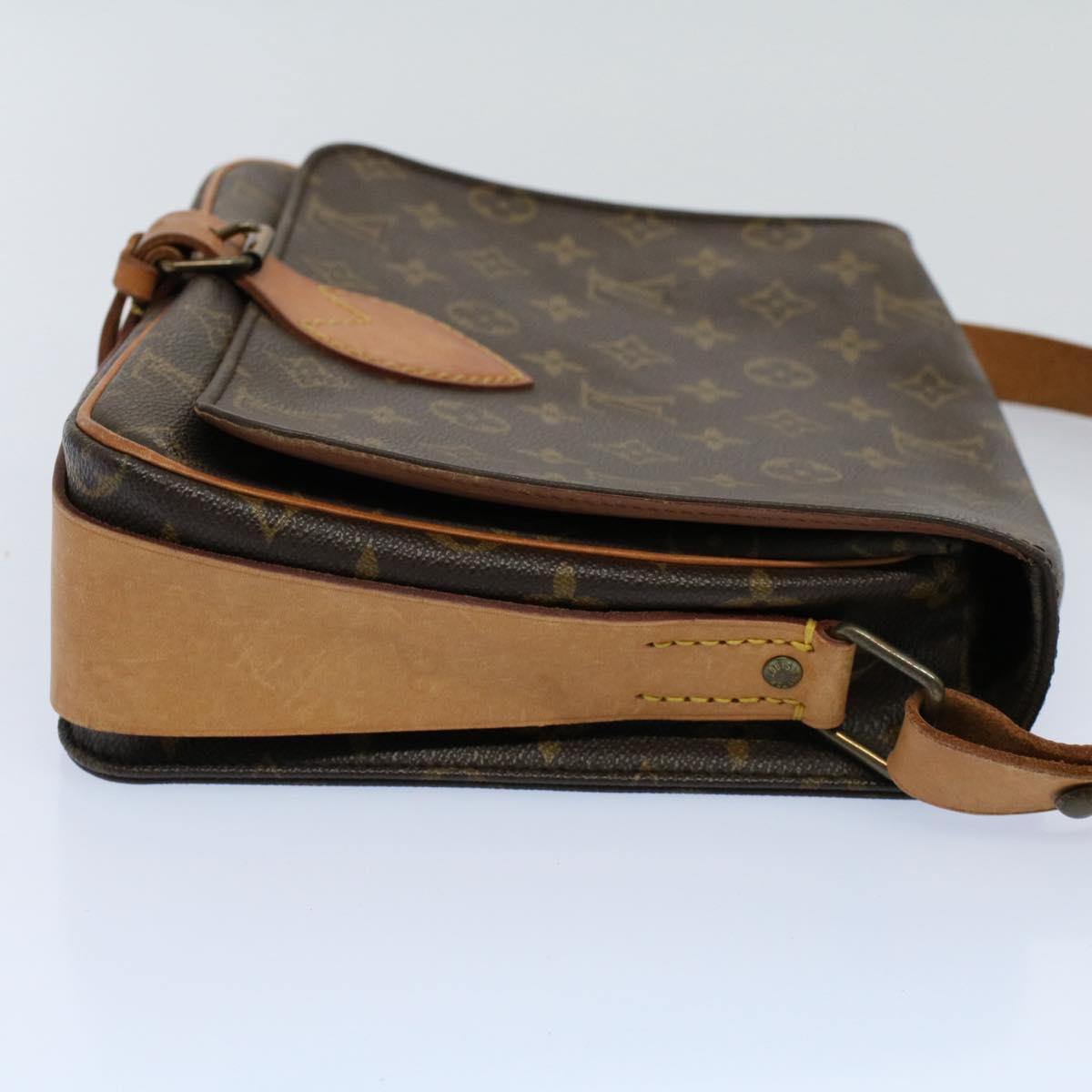 LOUIS VUITTON Monogram Cartouchiere GM Shoulder Bag M51252 LV Auth ar10161B