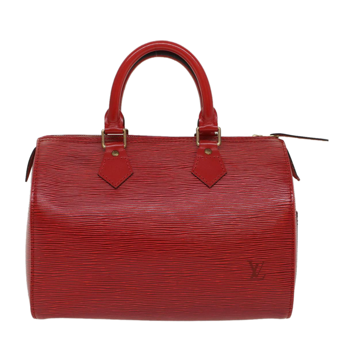 LOUIS VUITTON Epi Speedy 25 Hand Bag Castilian Red M43017 LV Auth ar10163B