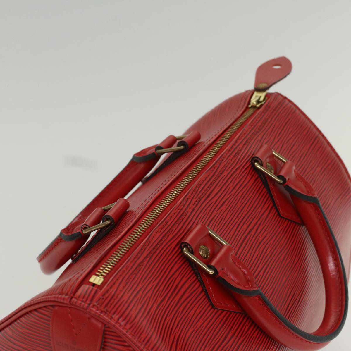 LOUIS VUITTON Epi Speedy 25 Hand Bag Castilian Red M43017 LV Auth ar10163B