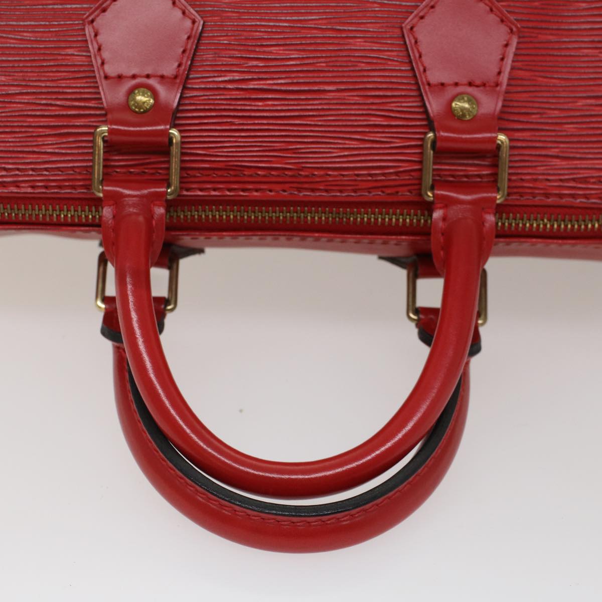 LOUIS VUITTON Epi Speedy 25 Hand Bag Castilian Red M43017 LV Auth ar10163B