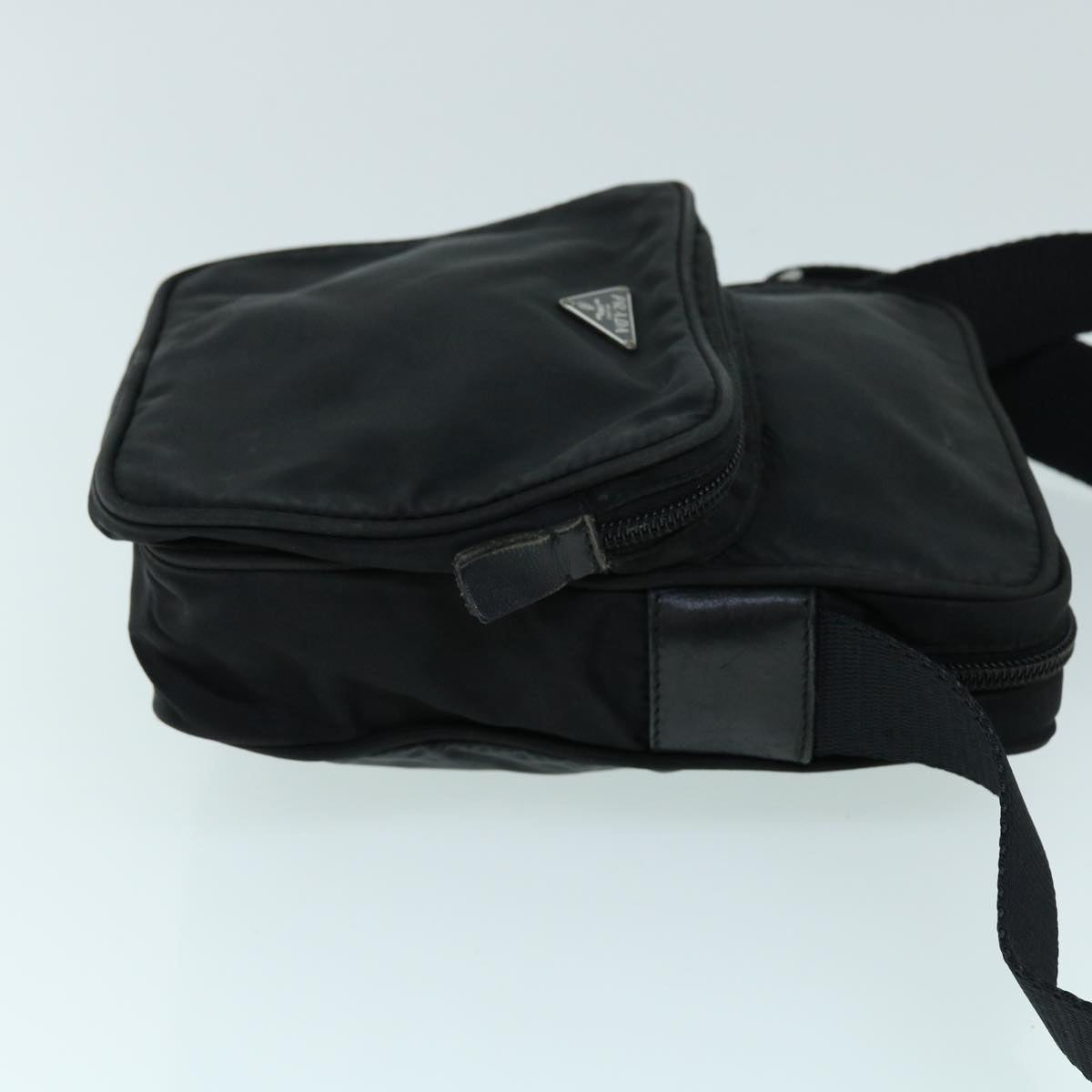 PRADA Shoulder Bag Nylon Black Auth ar10180