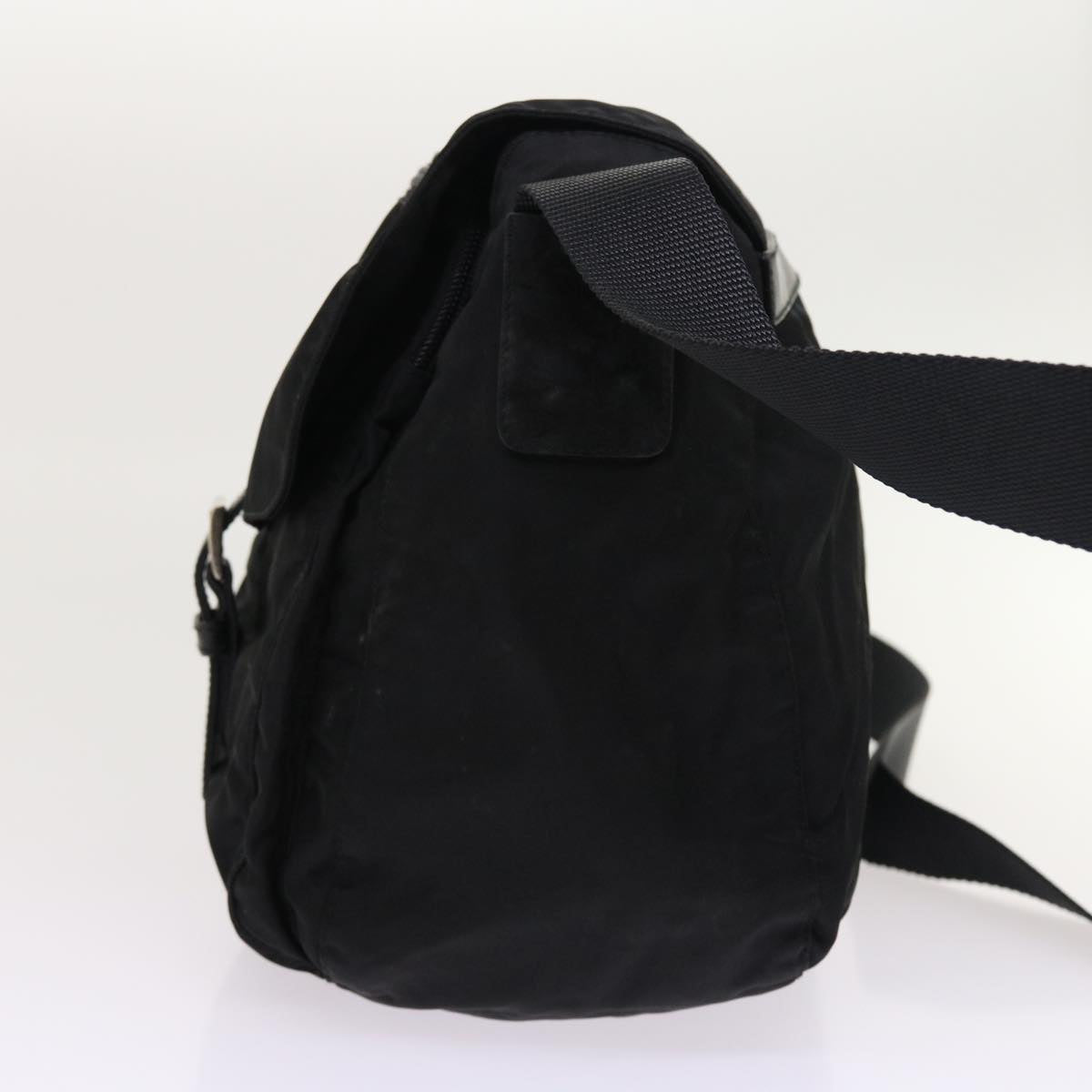 PRADA Shoulder Bag Nylon Black Auth ar10190