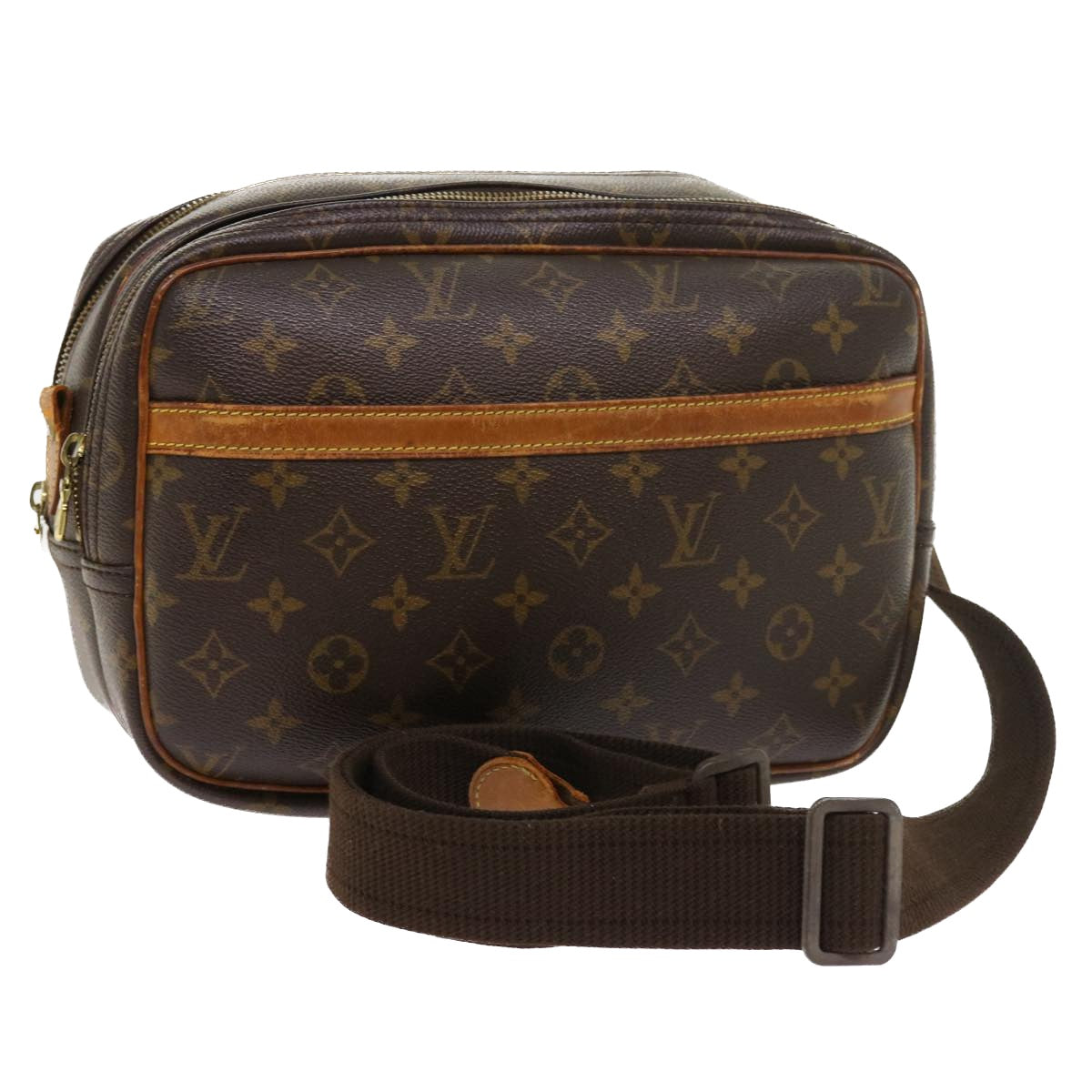 LOUIS VUITTON Monogram Reporter PM Shoulder Bag M45254 LV Auth ar10208