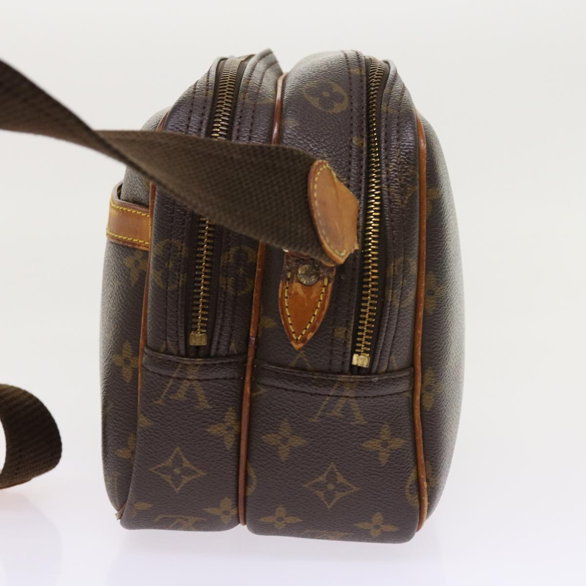 LOUIS VUITTON Monogram Reporter PM Shoulder Bag M45254 LV Auth ar10208