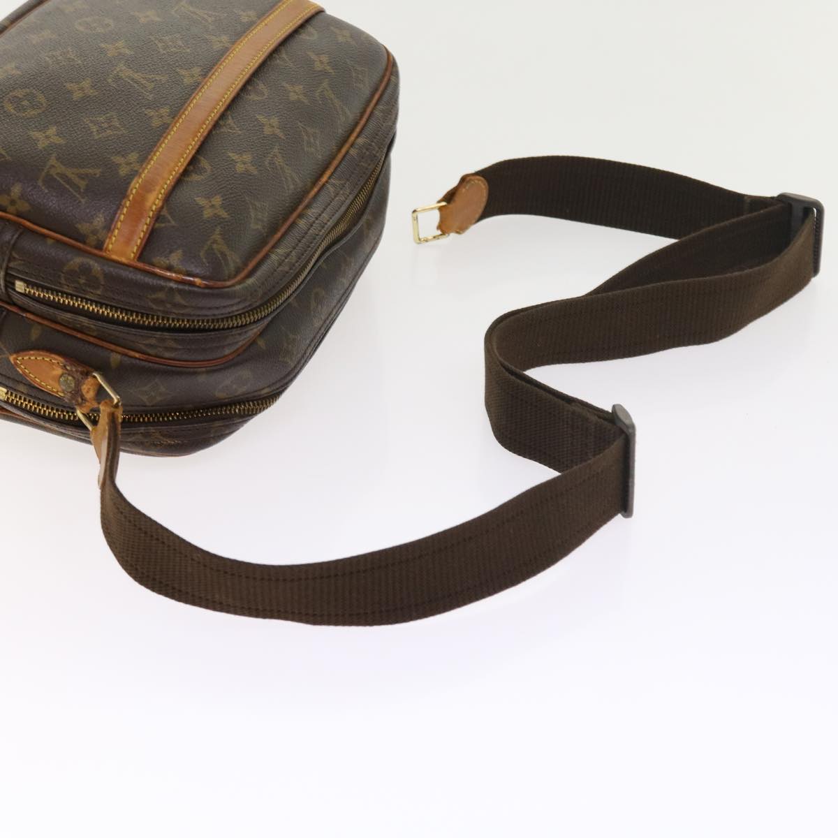 LOUIS VUITTON Monogram Reporter PM Shoulder Bag M45254 LV Auth ar10208