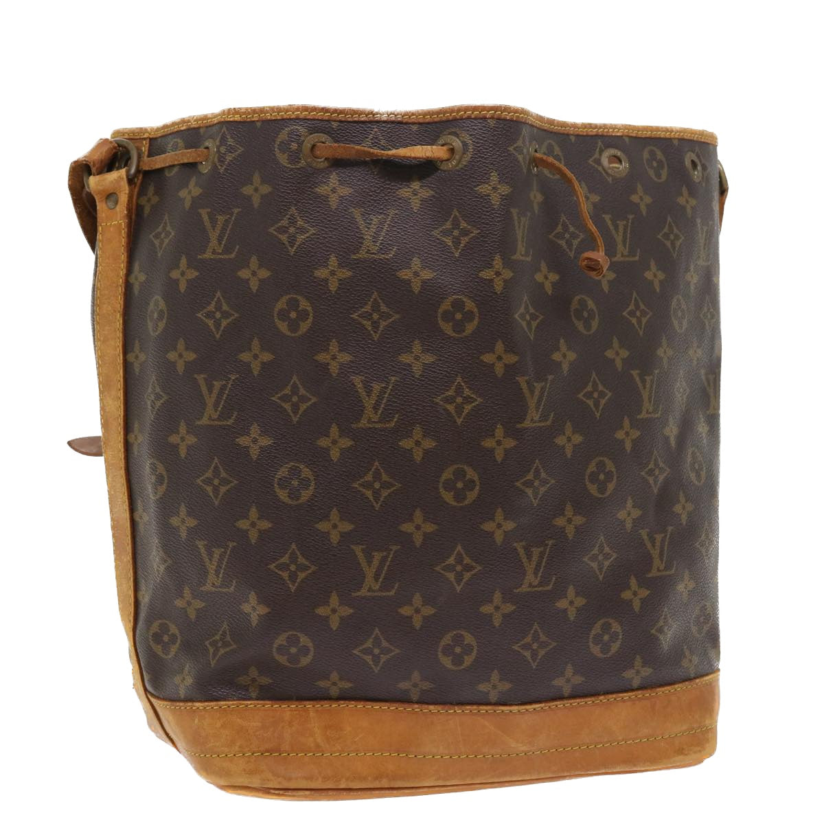 LOUIS VUITTON Monogram Noe Shoulder Bag M42224 LV Auth ar10212