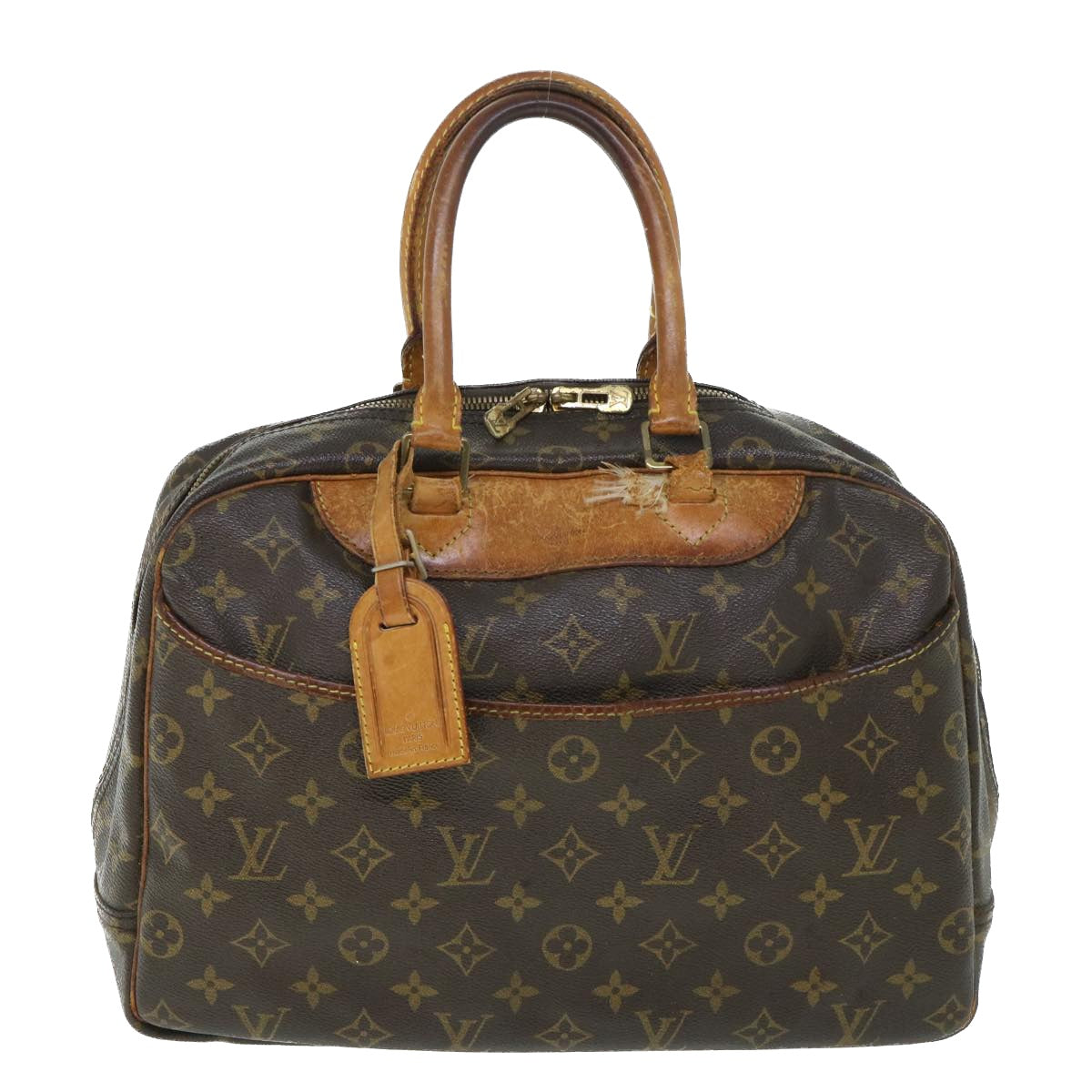 LOUIS VUITTON Monogram Deauville Hand Bag M47270 LV Auth ar10214