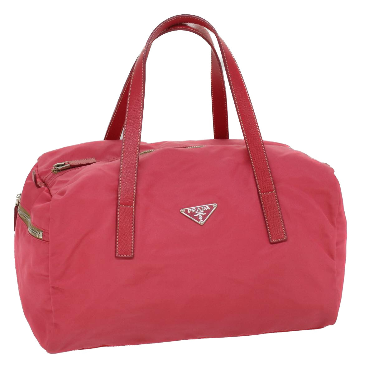 PRADA Shoulder Bag Nylon Pink Auth ar10221