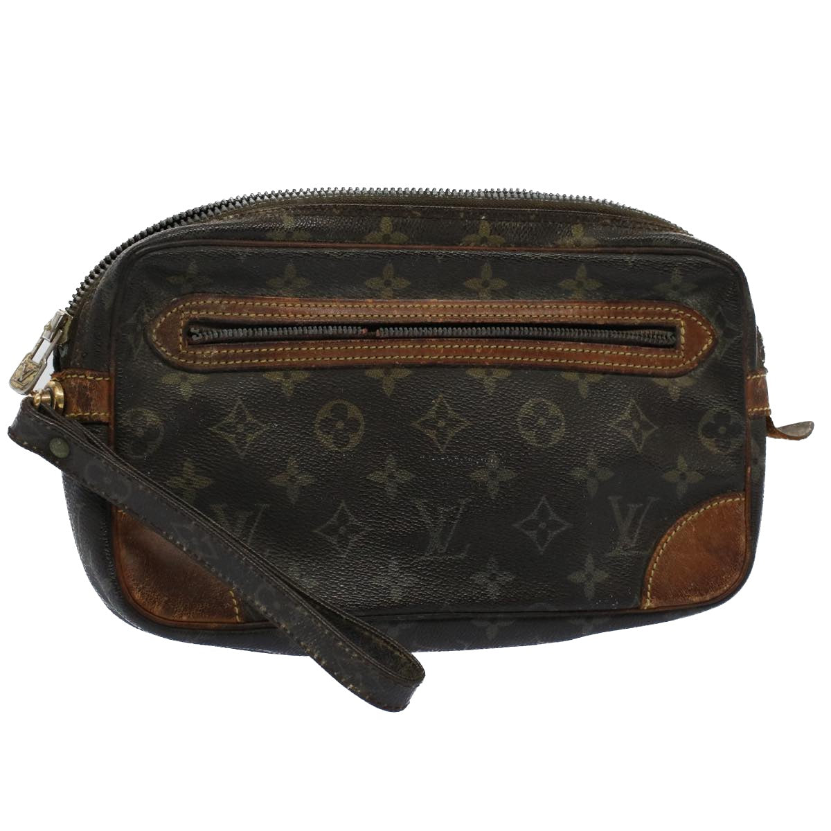 LOUIS VUITTON Monogram Marly Dragonne GM Clutch Bag M51825 LV Auth ar10228