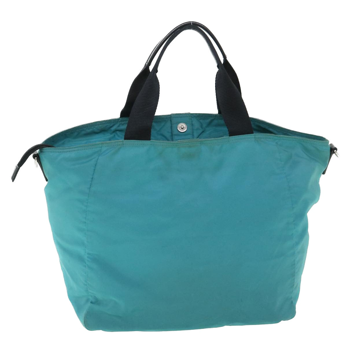 PRADA Tote Bag Nylon 2way Turquoise Blue Auth ar10233 - 0