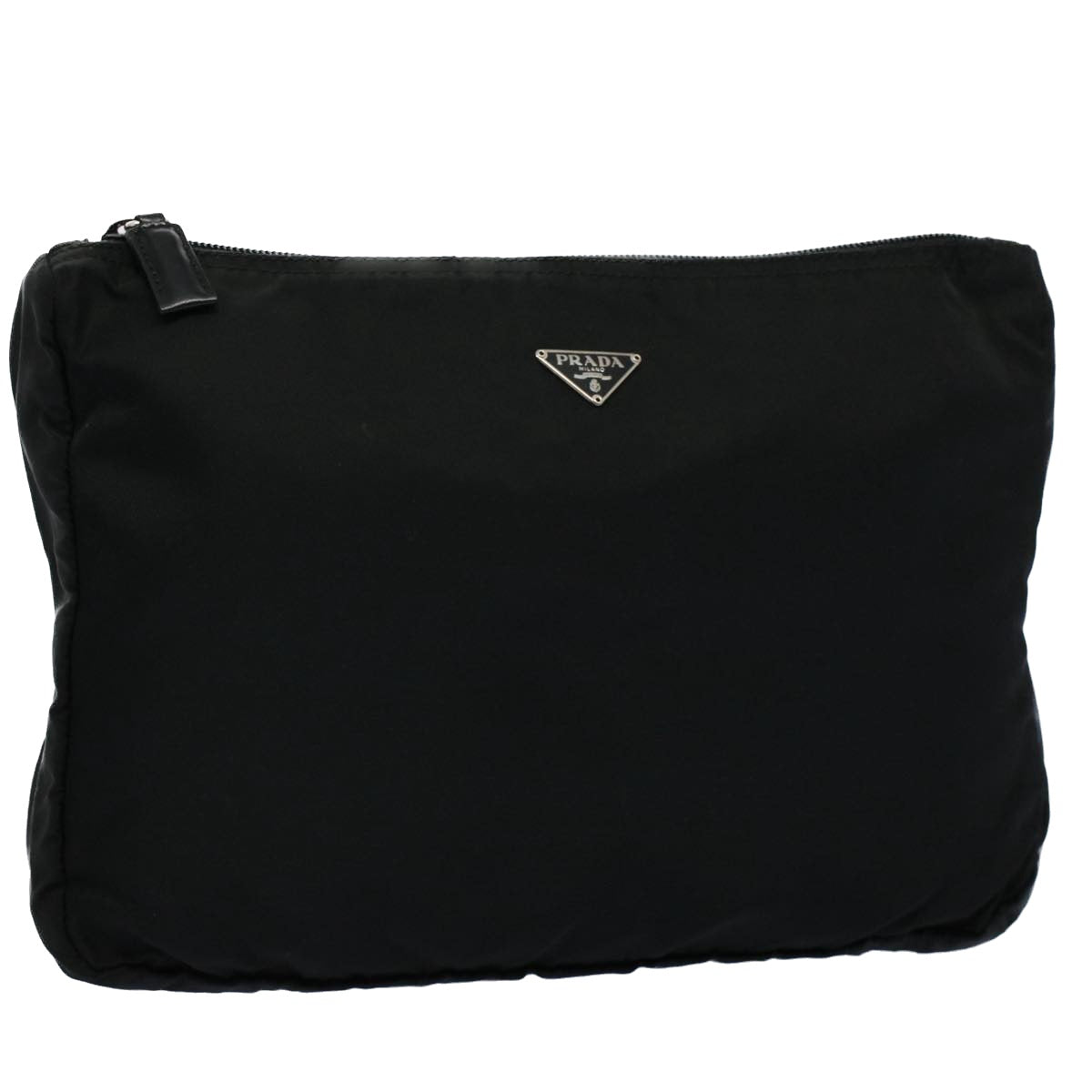 PRADA Pouch Nylon Black Auth ar10234