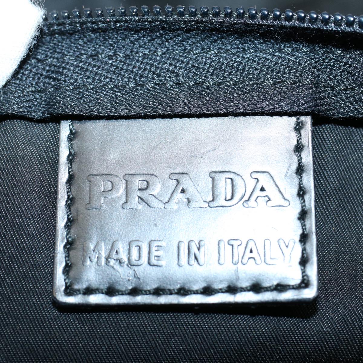 PRADA Pouch Nylon Black Auth ar10234