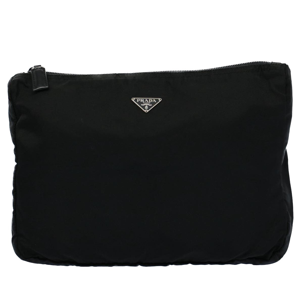 PRADA Pouch Nylon Black Auth ar10234