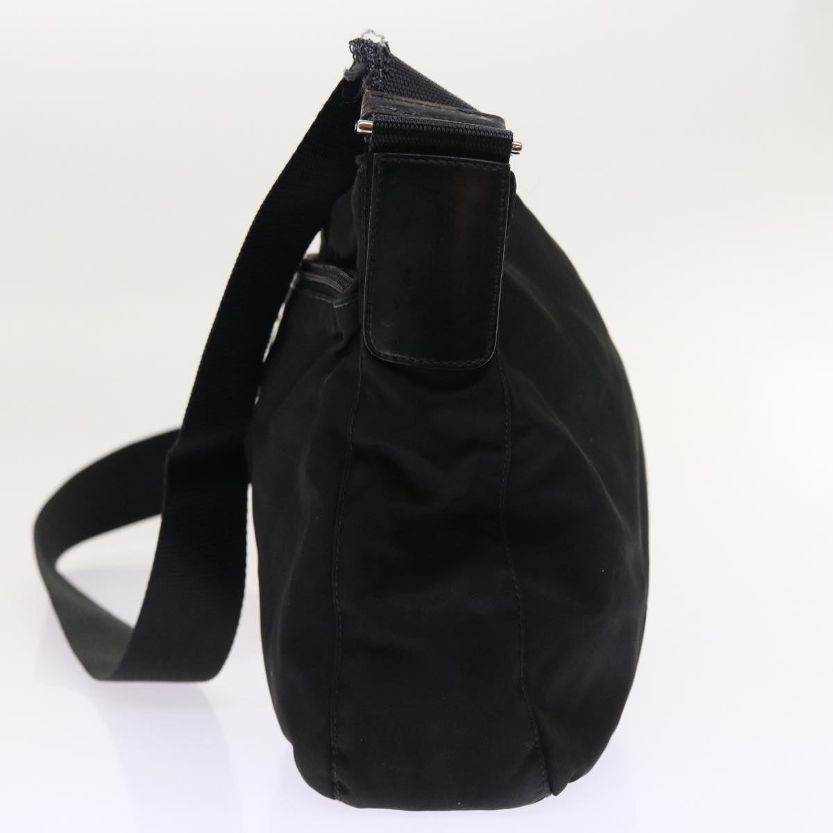 PRADA Shoulder Bag Nylon Black Auth ar10237