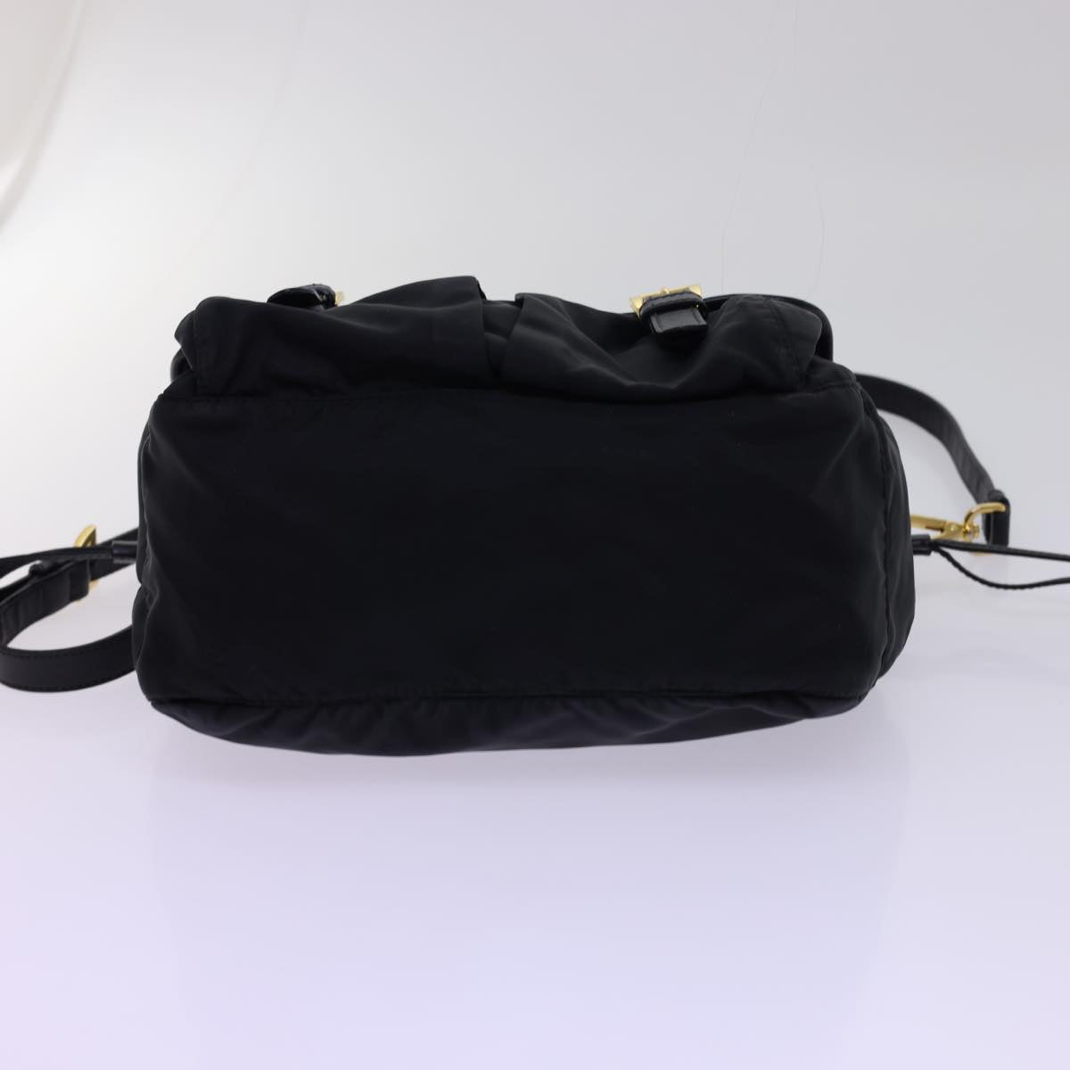 PRADA Shoulder Bag Nylon Black Auth ar10246