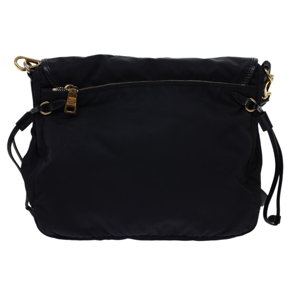 PRADA Shoulder Bag Nylon Black Auth ar10246