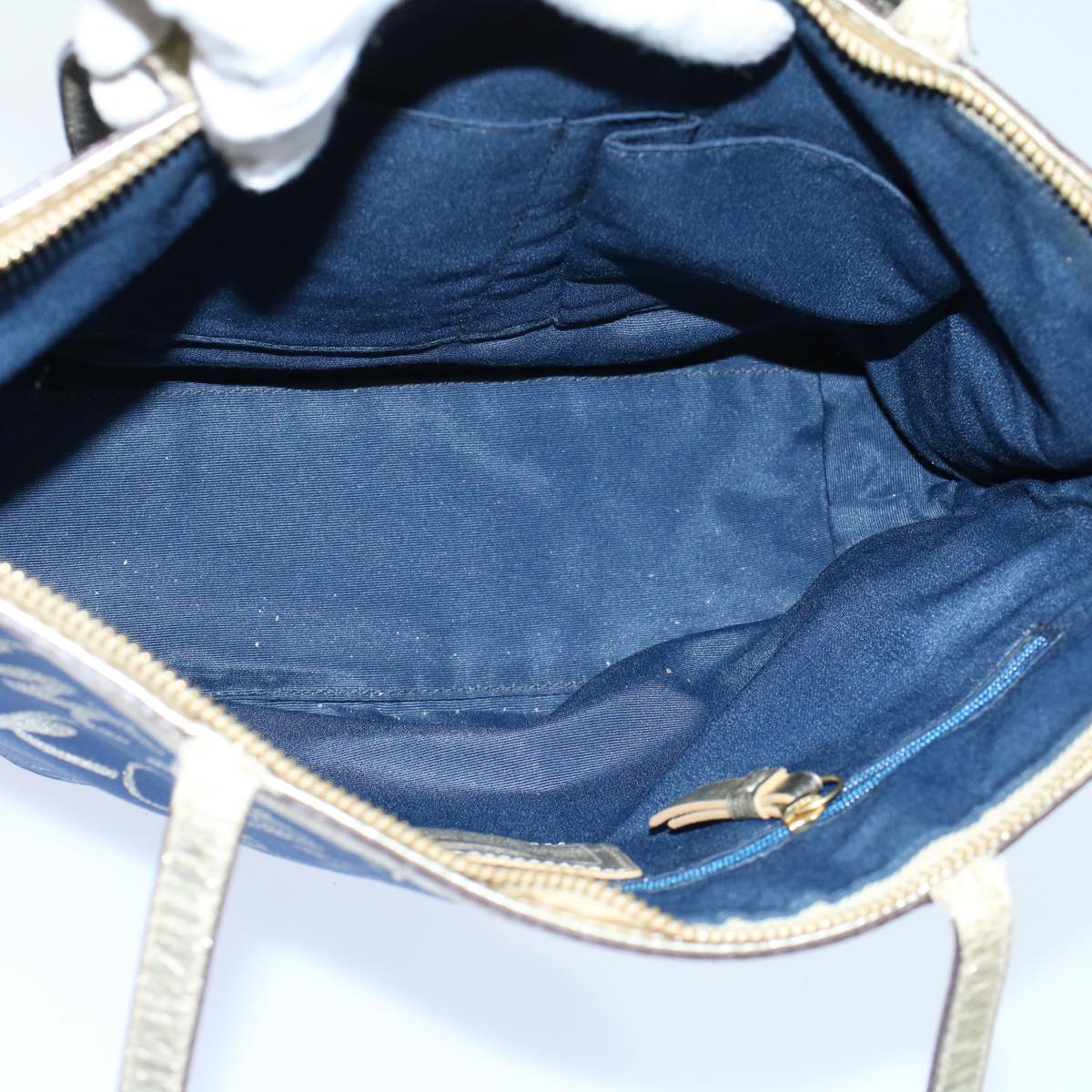 Coach Signature Shoulder Bag Canvas Leather Patent 5Set Beige Pink Auth ar10256
