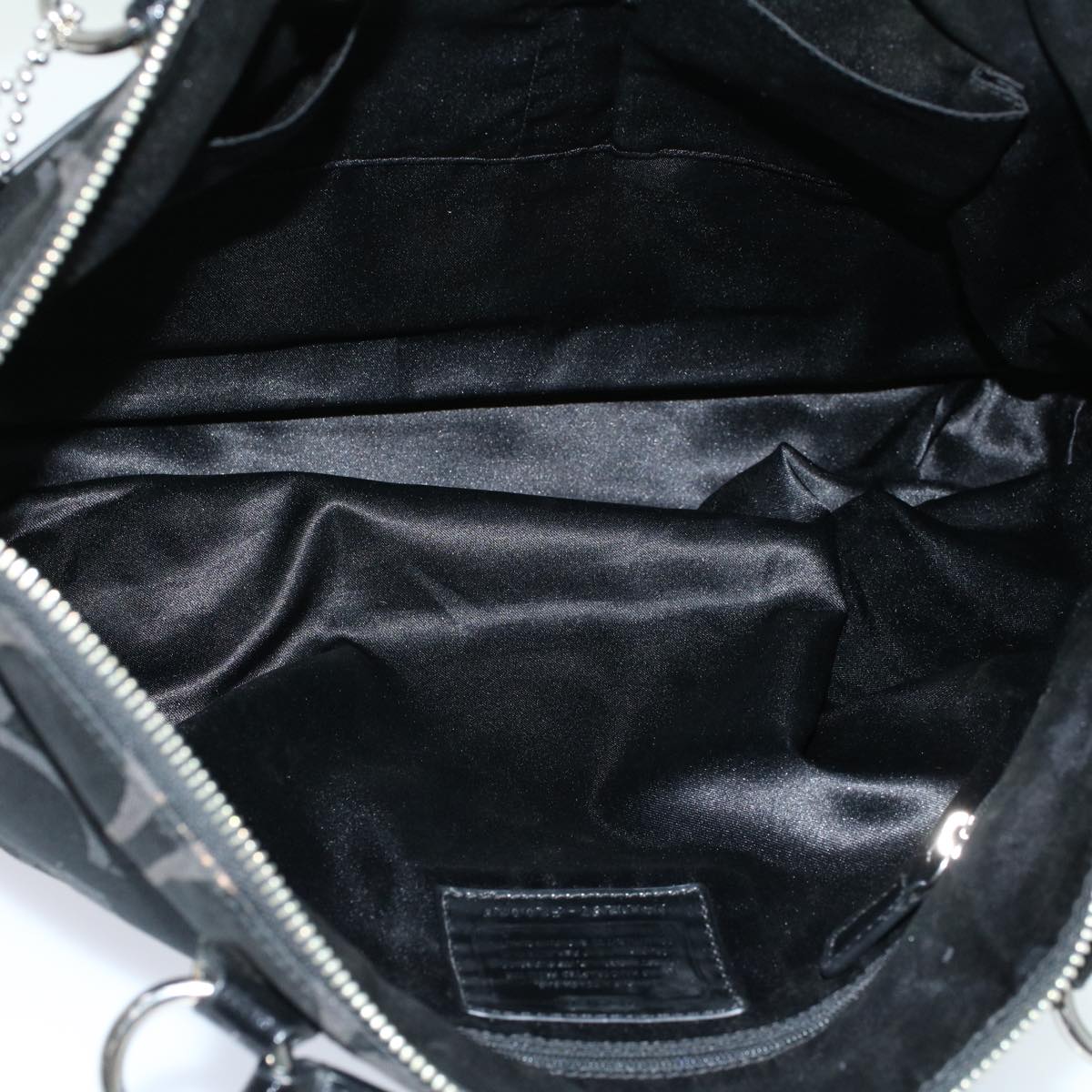 Coach Signature Shoulder Bag Canvas 5Set Beige Black Auth ar10259