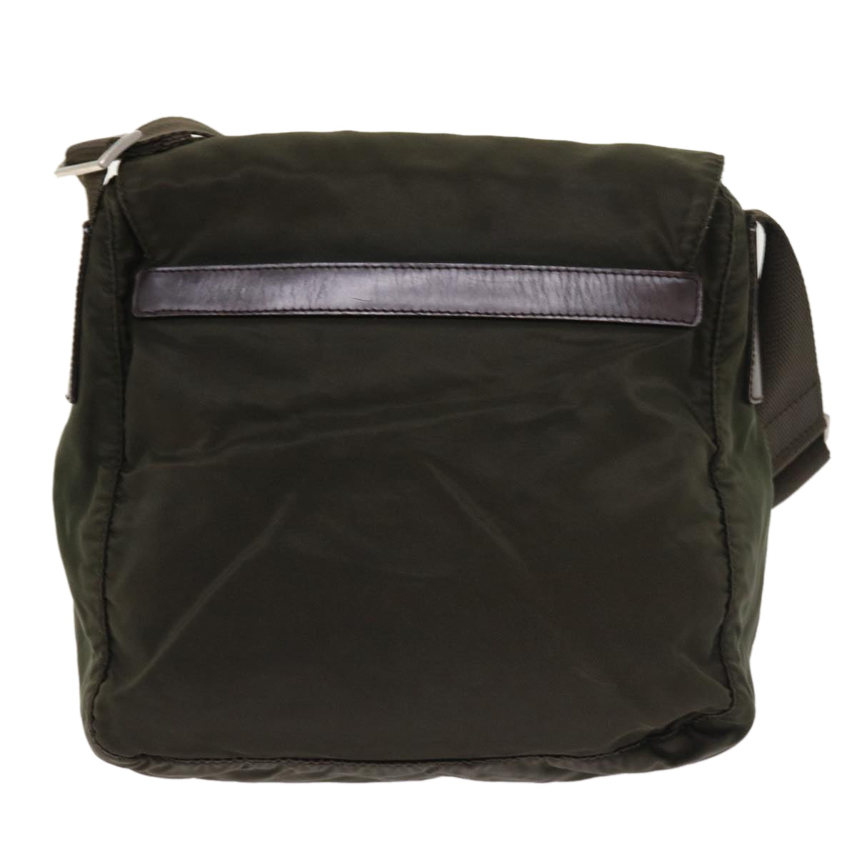 PRADA Shoulder Bag Nylon Khaki Auth ar10297 - 0