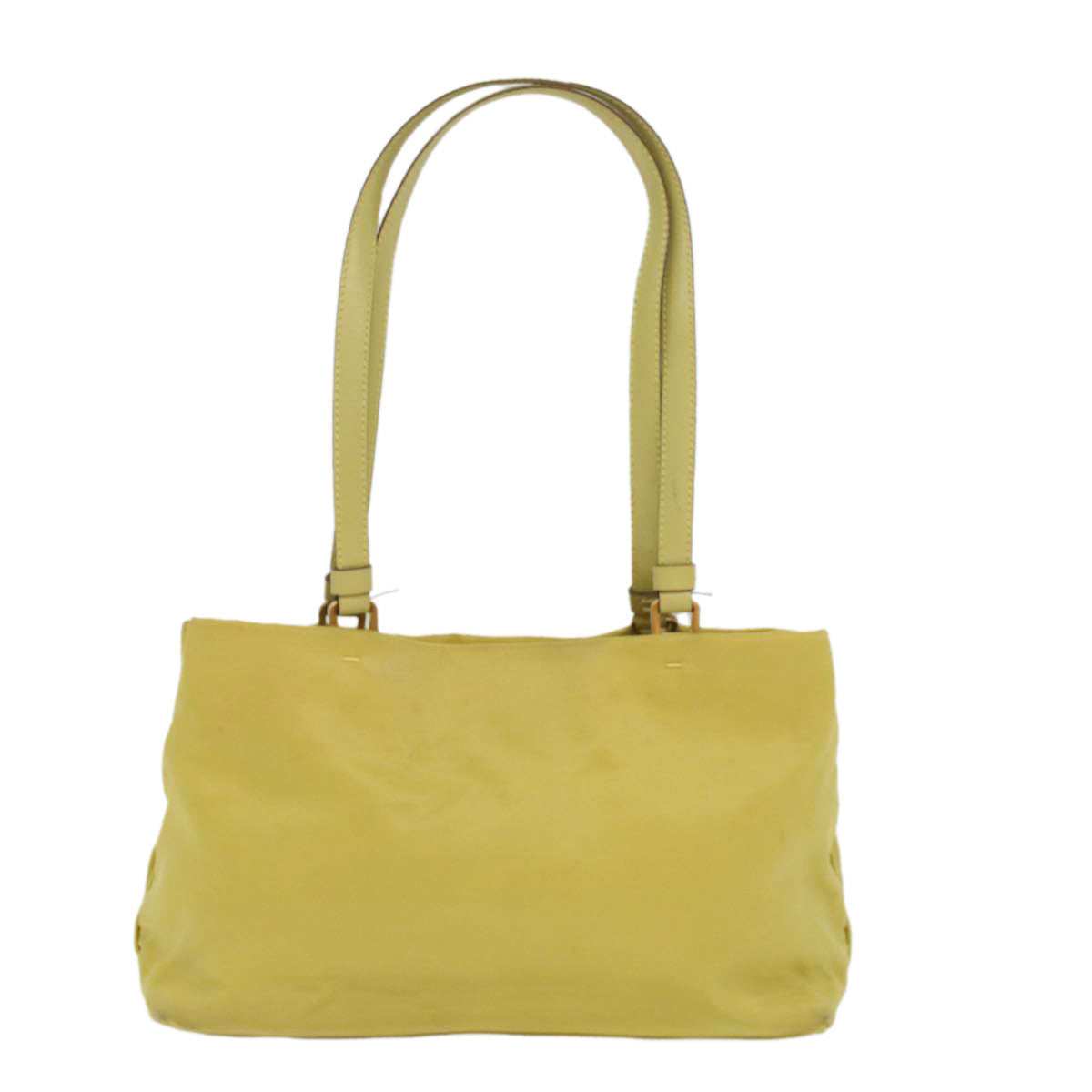 PRADA Shoulder Bag Nylon Yellow Auth ar10300 - 0
