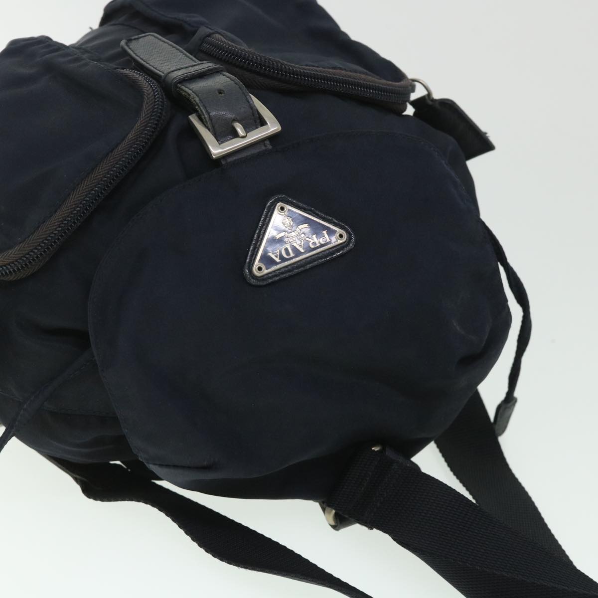 PRADA Backpack Nylon Navy Auth ar10306