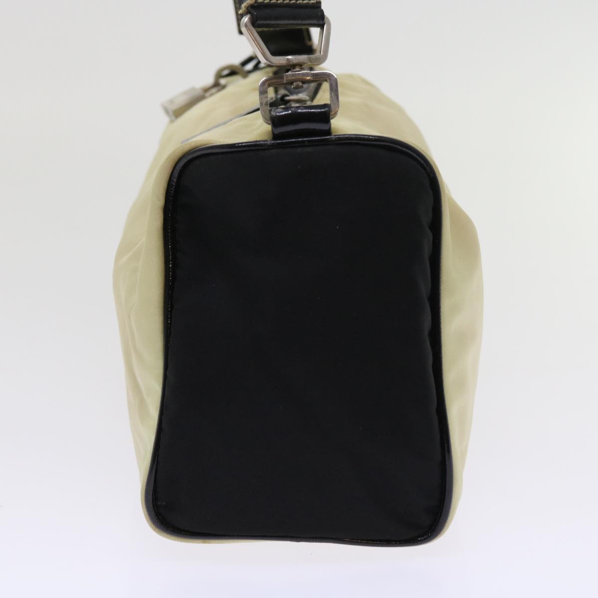 PRADA Shoulder Bag Nylon Beige Auth ar10308